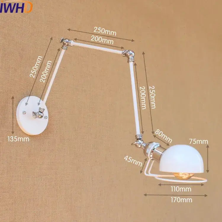 Brass Swing Arm Wall Lamp