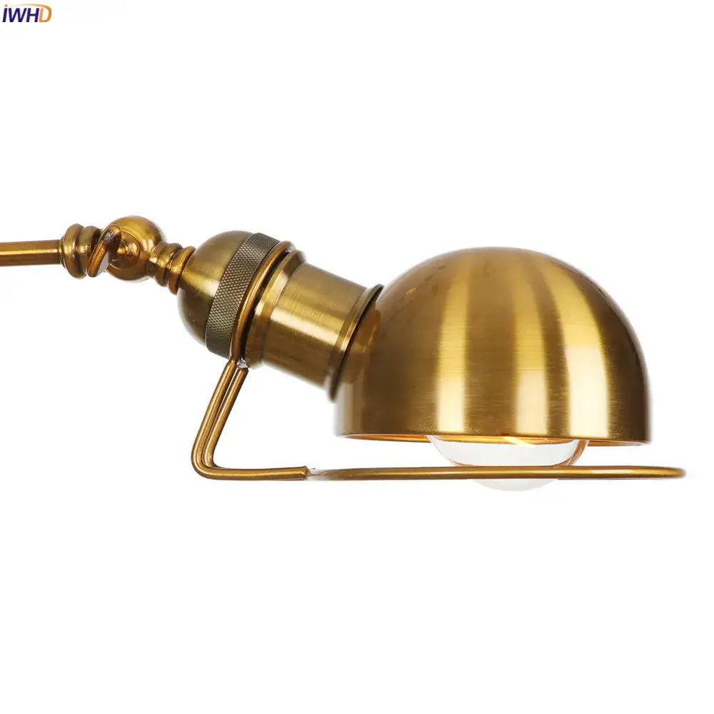 Gold Swing Arm Wall Sconce