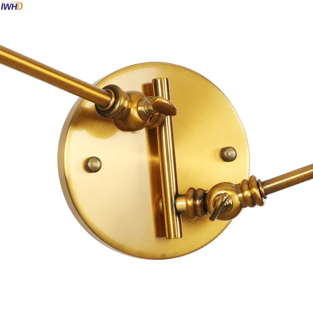 Gold Swing Arm Wall Sconce