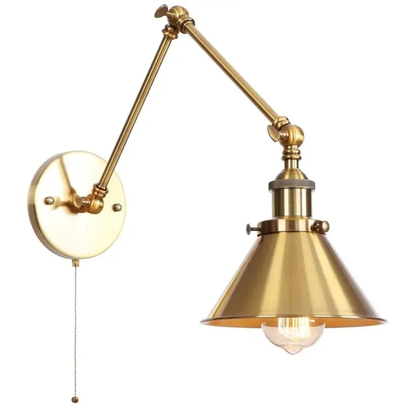 Brass Pull Chain Sconce