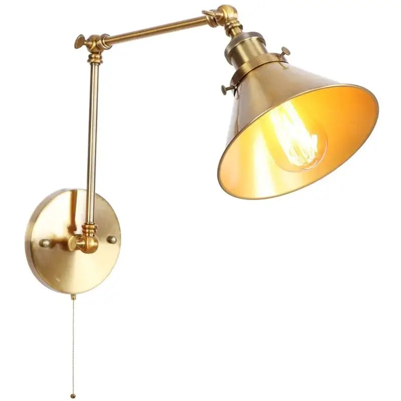 Brass Pull Chain Sconce
