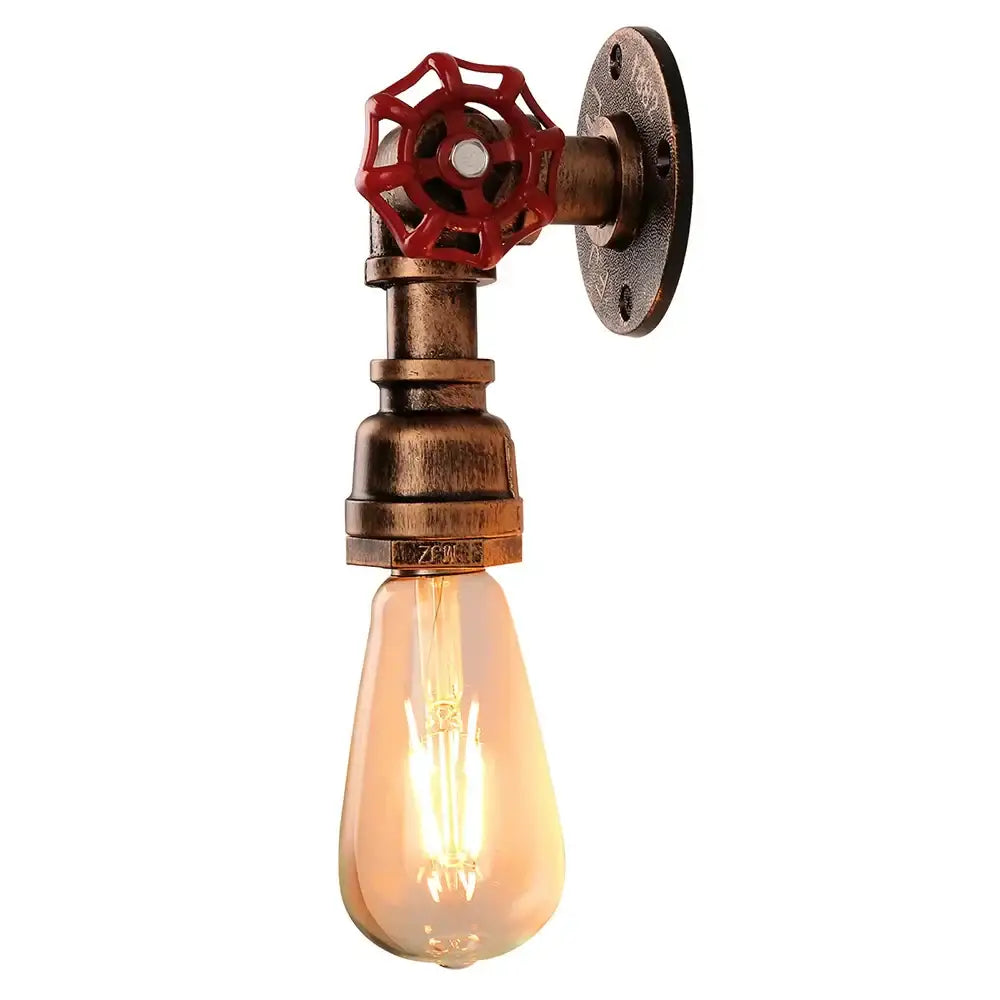 Bronze Water Pipe Wall Lamp