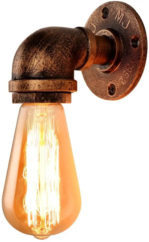 Bronze Water Pipe Wall Lamp