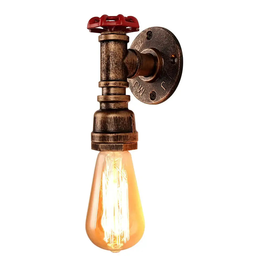 Bronze Water Pipe Wall Lamp