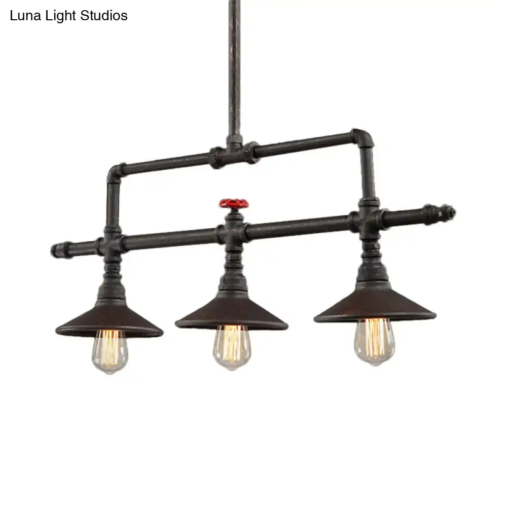 Rust Industrial Pendant Light