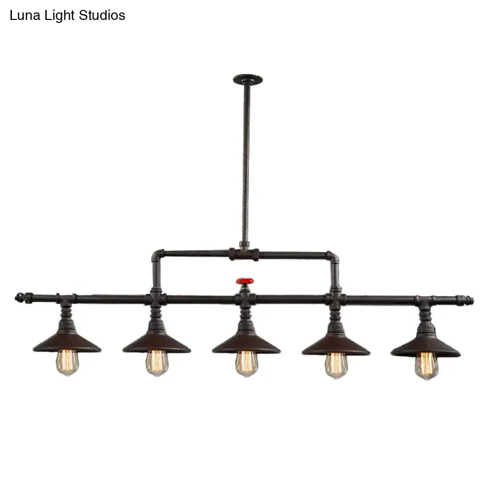 Rust Industrial Pendant Light