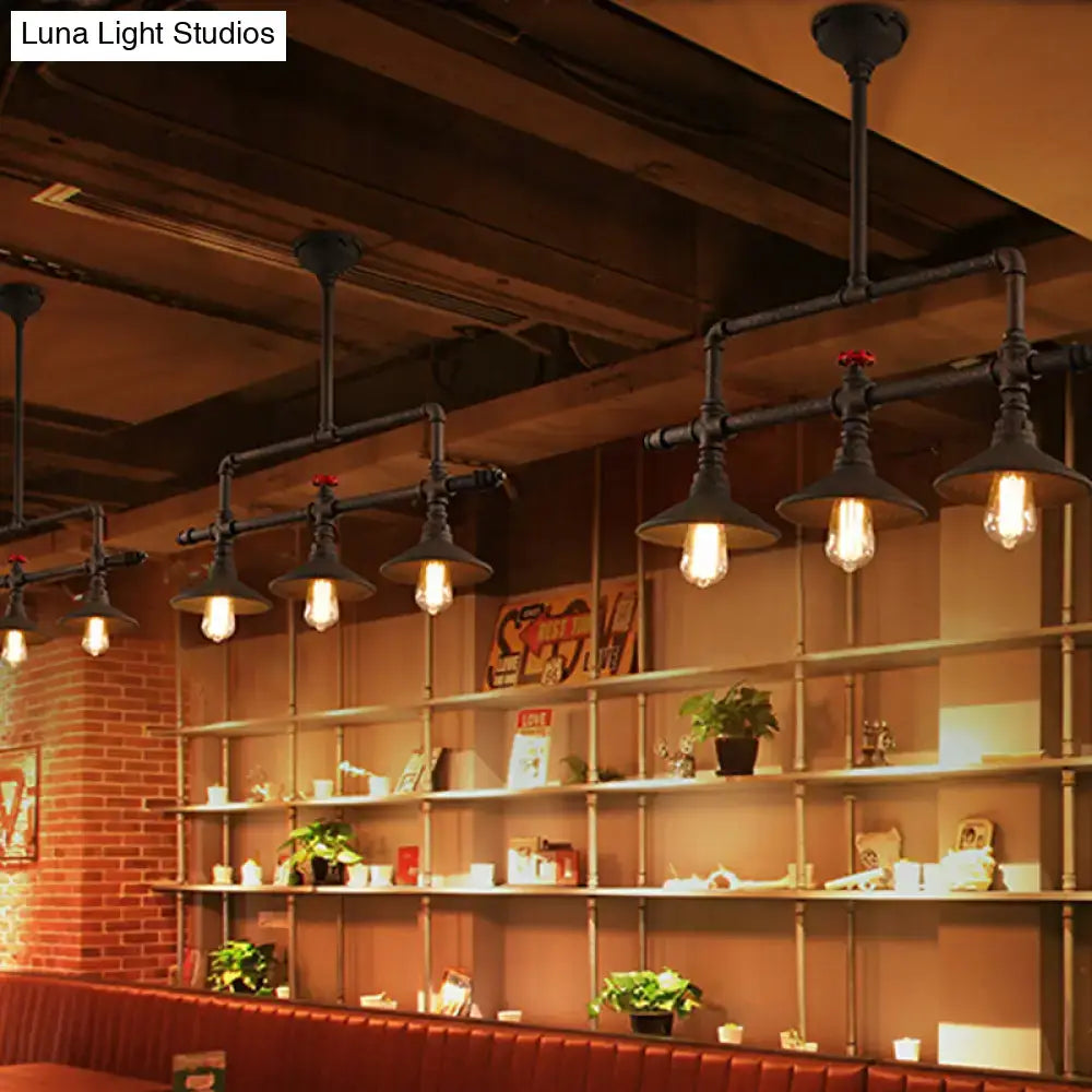 Rust Industrial Pendant Light