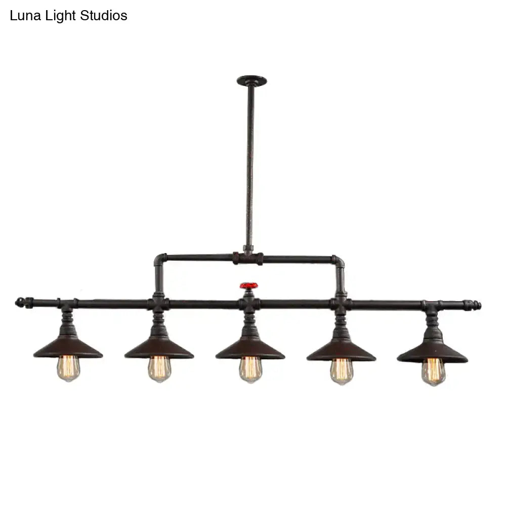 Rust Industrial Pendant Light
