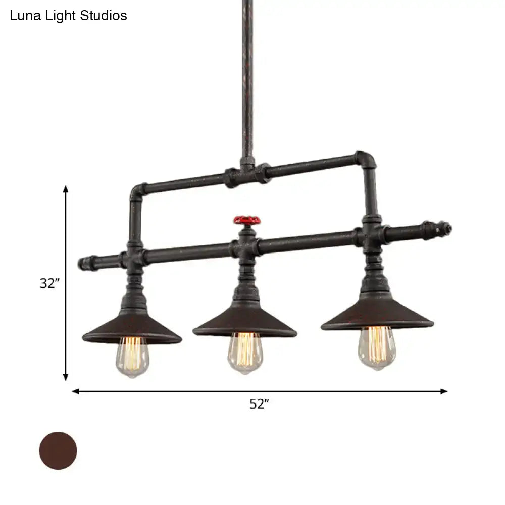 Rust Industrial Pendant Light