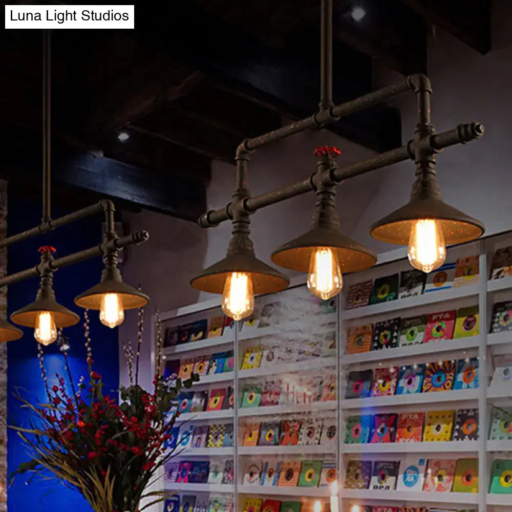 Rust Industrial Pendant Light