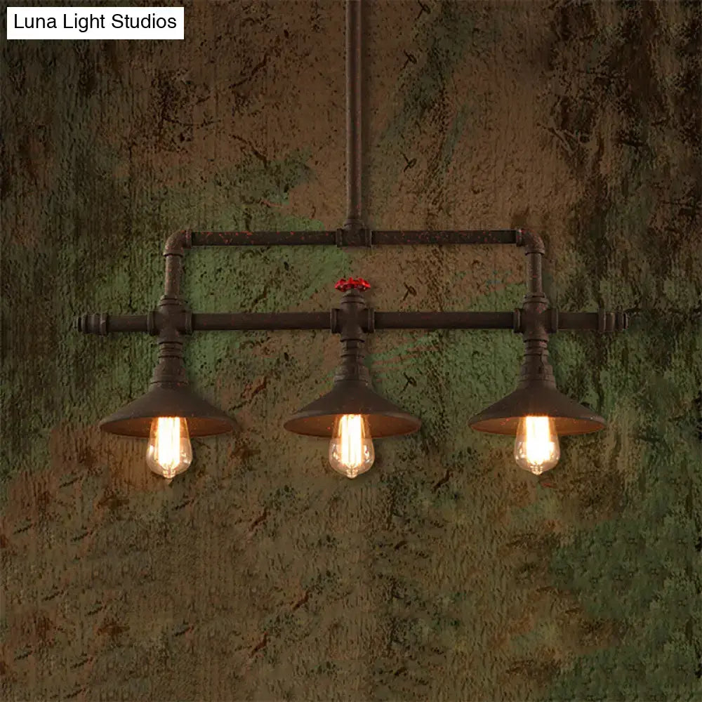 Rust Industrial Pendant Light