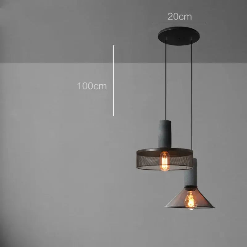 Cement Mesh Pendant Light