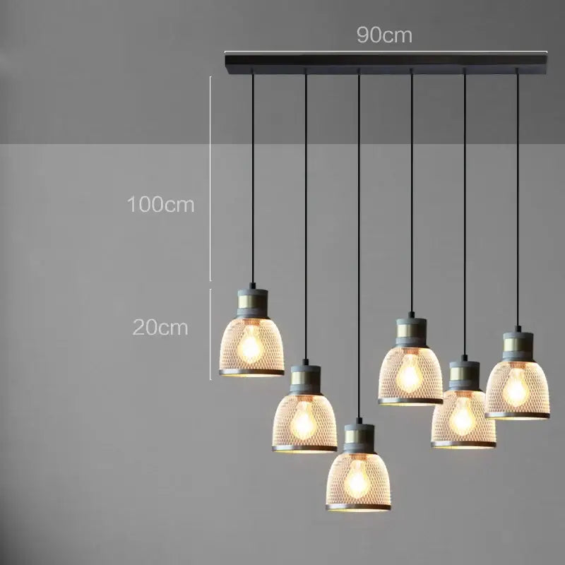 Cement Mesh Pendant Light