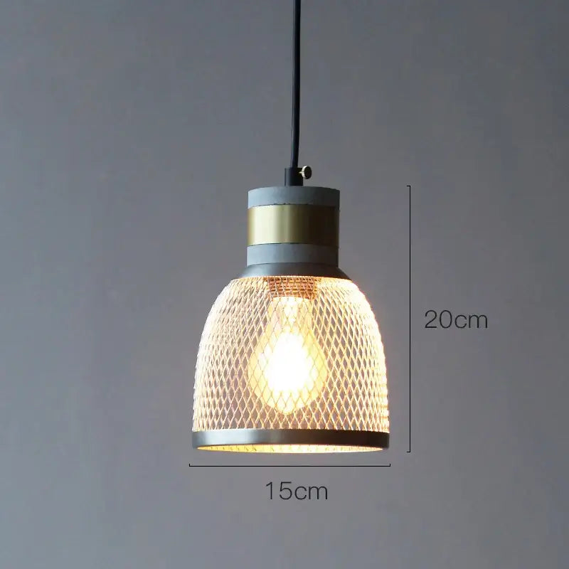 Cement Mesh Pendant Light