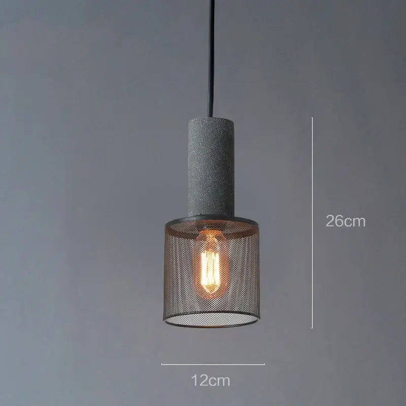 Cement Mesh Pendant Light