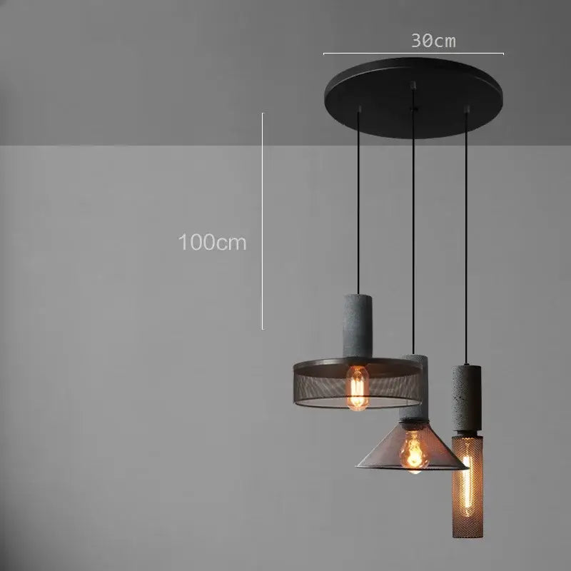 Cement Mesh Pendant Light
