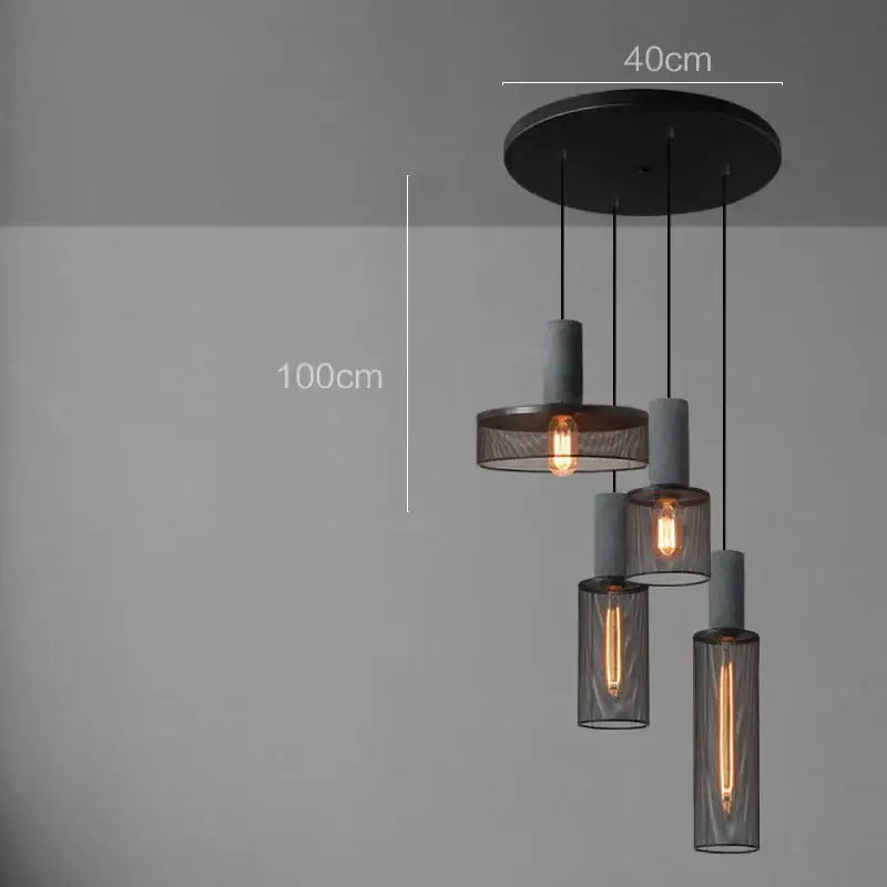 Cement Mesh Pendant Light