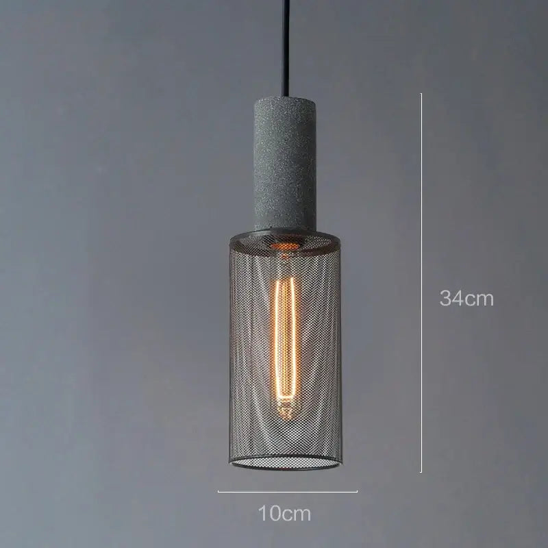 Cement Mesh Pendant Light