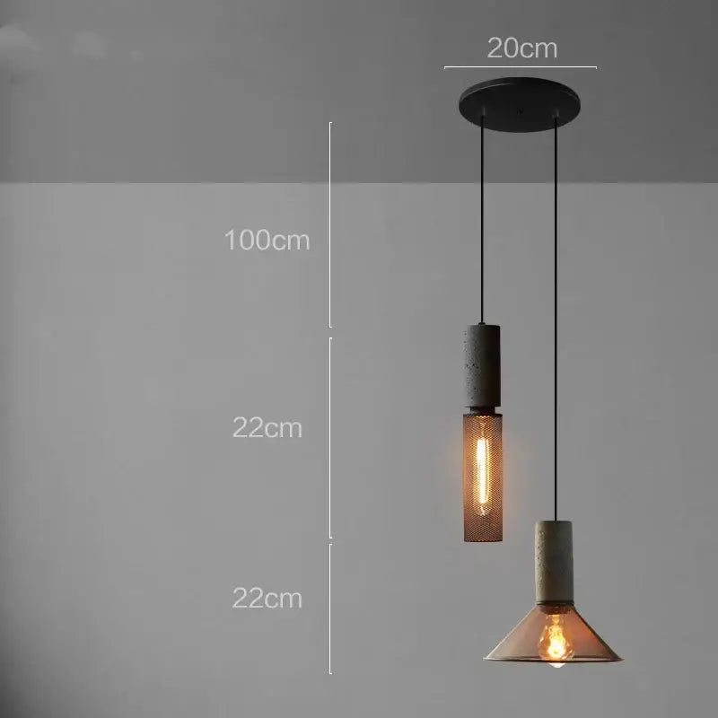Cement Mesh Pendant Light