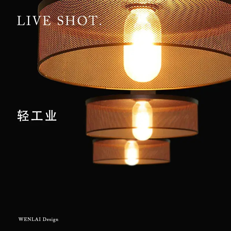 Cement Mesh Pendant Light