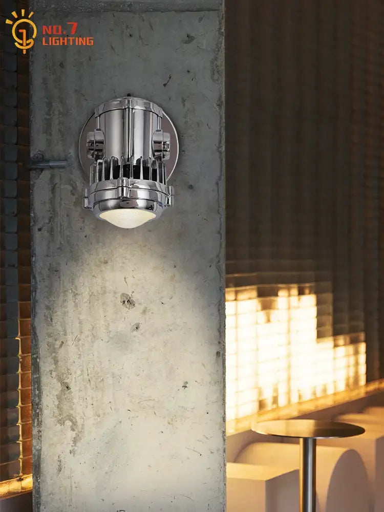 Chrome Adjustable Wall Lamp