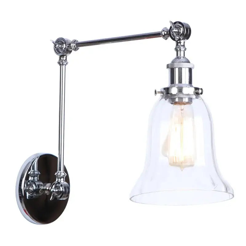 Chrome Swing Arm Sconce