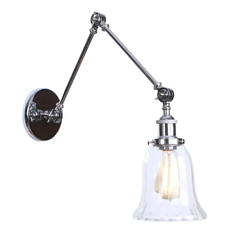 Chrome Swing Arm Sconce