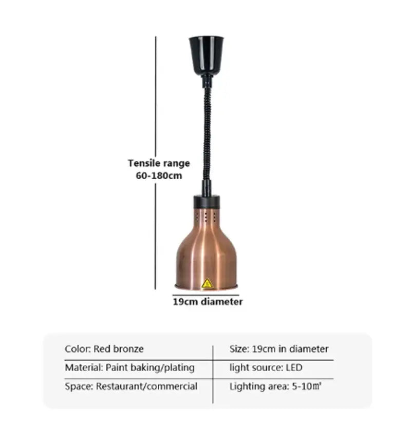 Copper Kitchen Heat Lamp