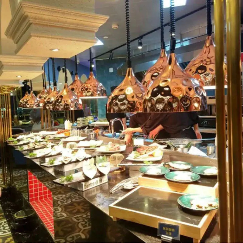 Copper Telescopic Pendant Light