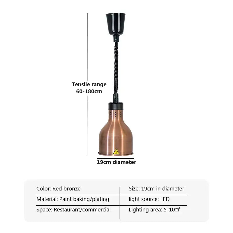 Copper Telescopic Pendant Light