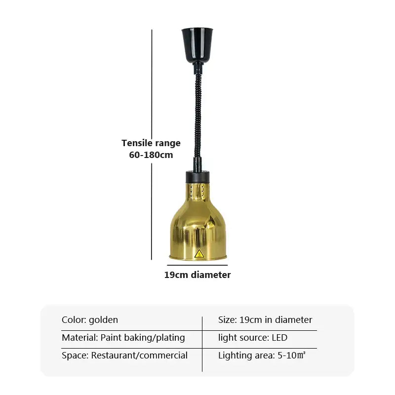 Copper Telescopic Pendant Light