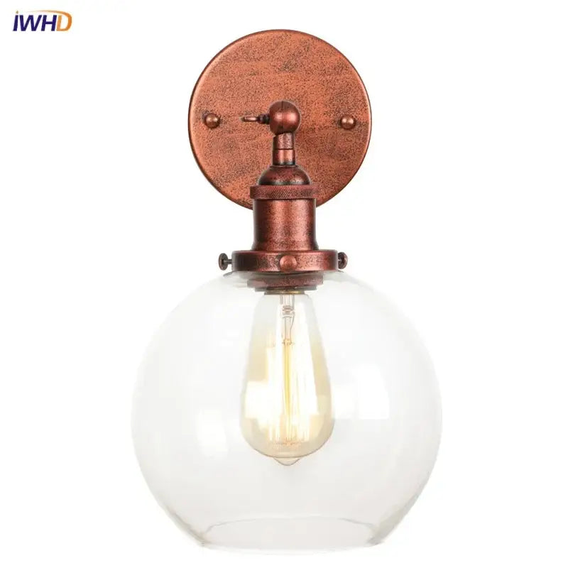 Copper Globe Bedside Lamp