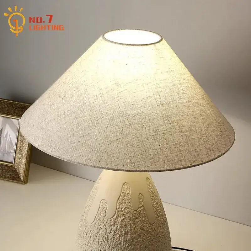 Cream Ceramic Table Lamp