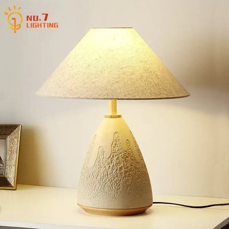 Cream Ceramic Table Lamp
