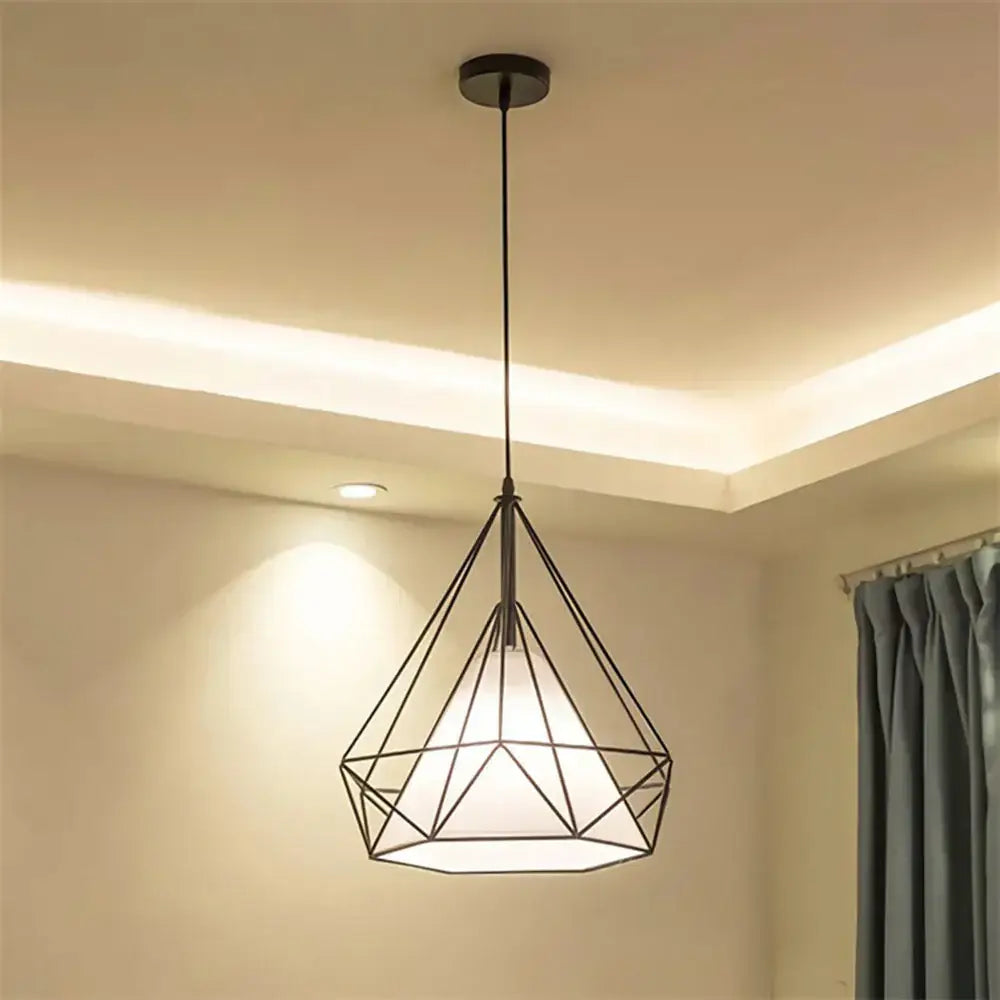 Black Diamond Cage Chandelier