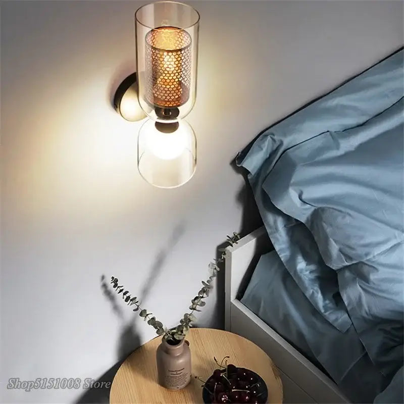 Black Double Head Wall Lamp