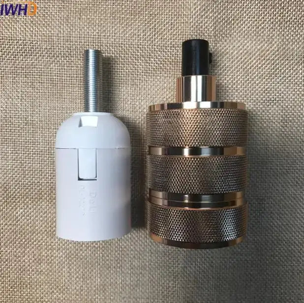 Metallic E27 Socket Lamp Holder
