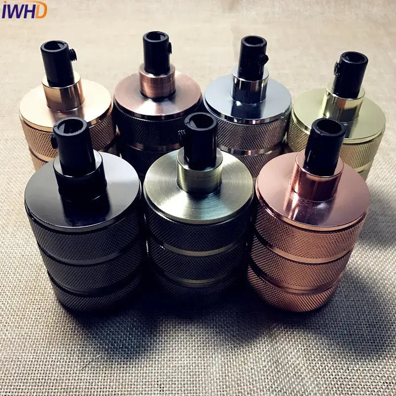 Metallic E27 Socket Lamp Holder
