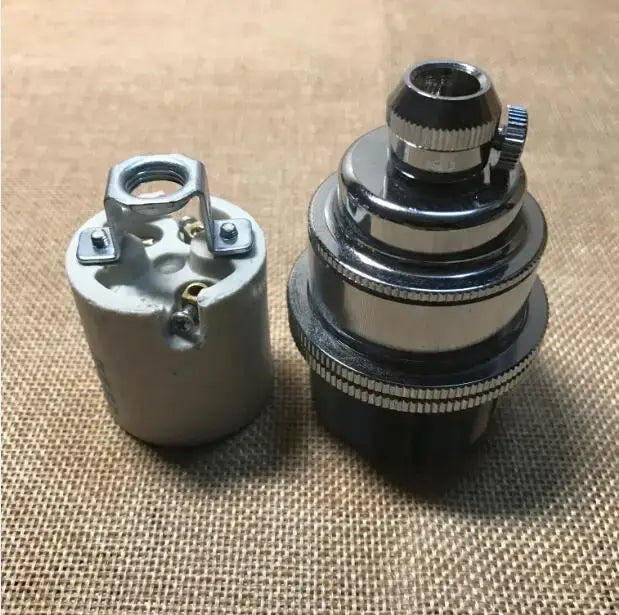 Metallic E27 Socket Lamp Holder