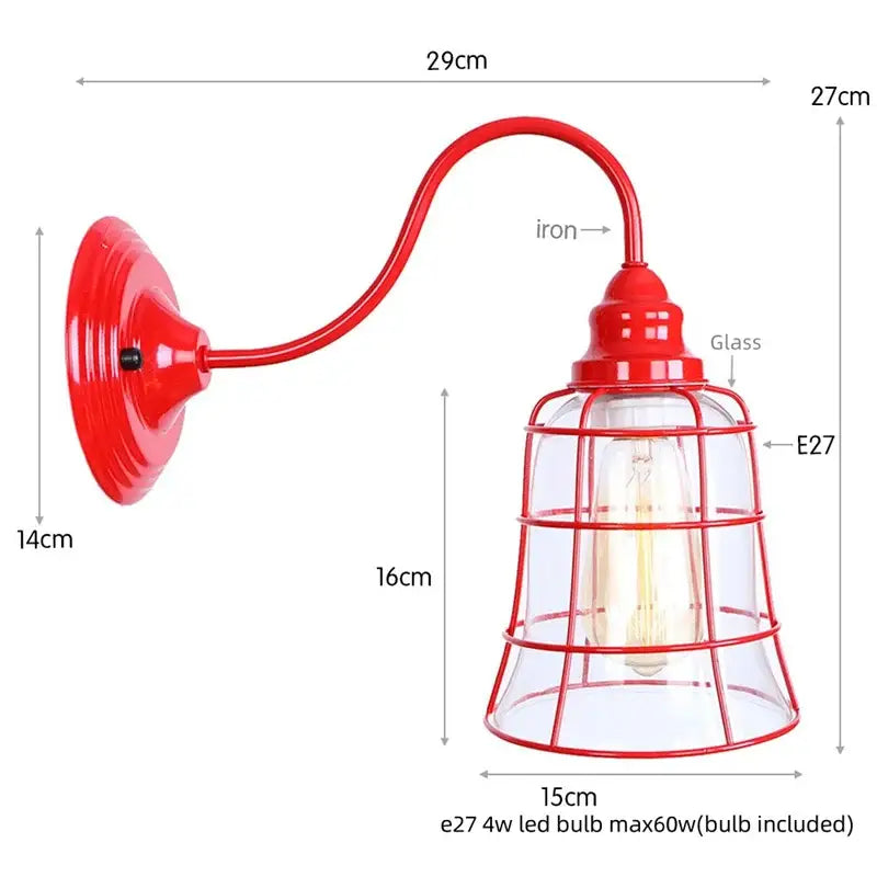 Red Edison LED Wall Sconce