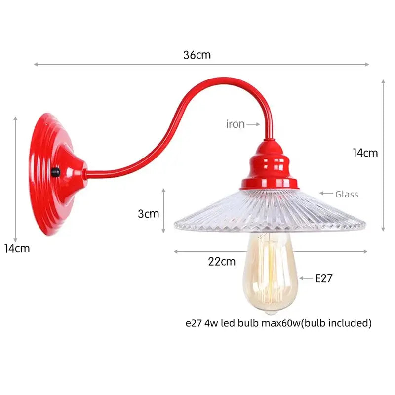 Red Edison LED Wall Sconce