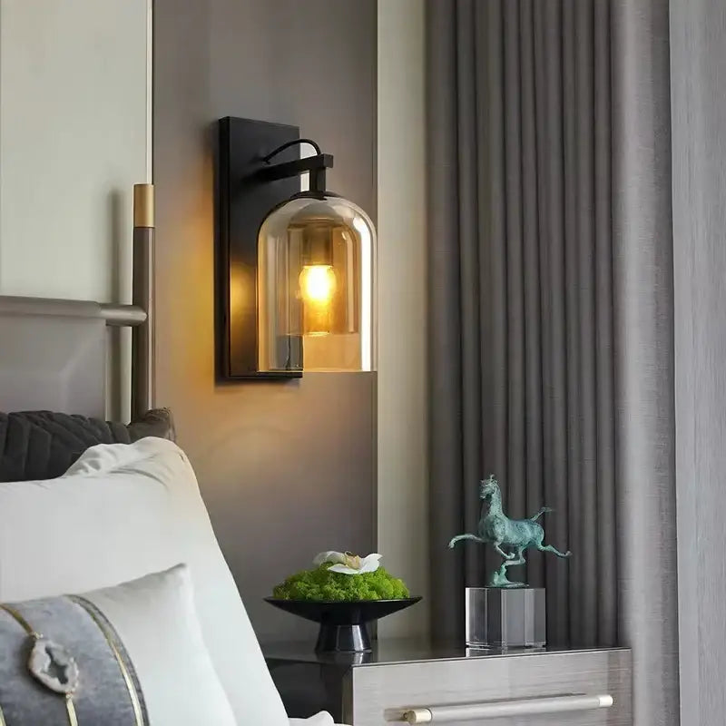 Clear Dome Wall Sconce