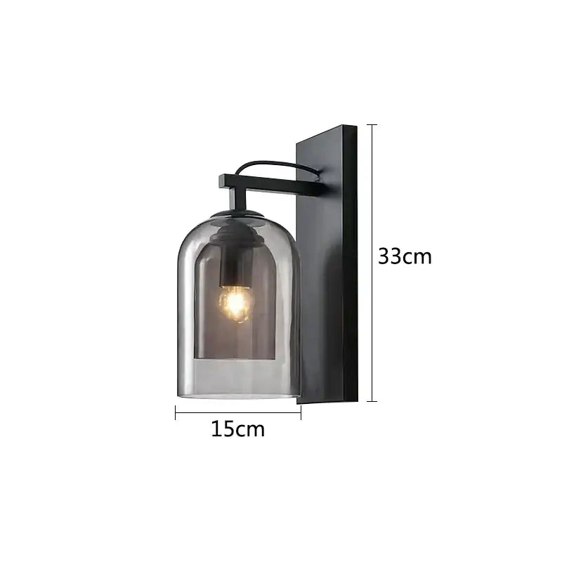 Clear Dome Wall Sconce