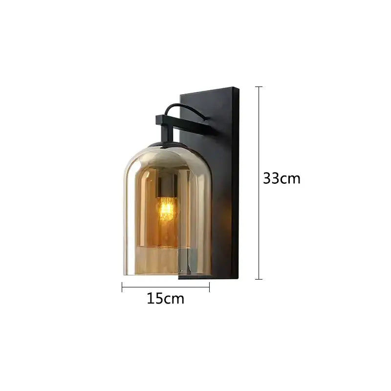 Clear Dome Wall Sconce