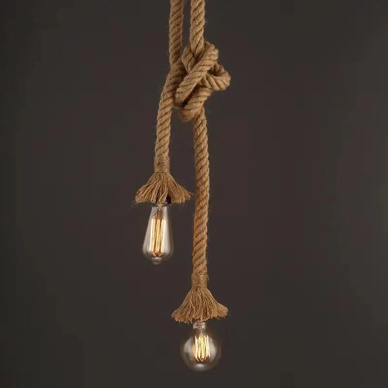 Hemp Rope Edison Pendant