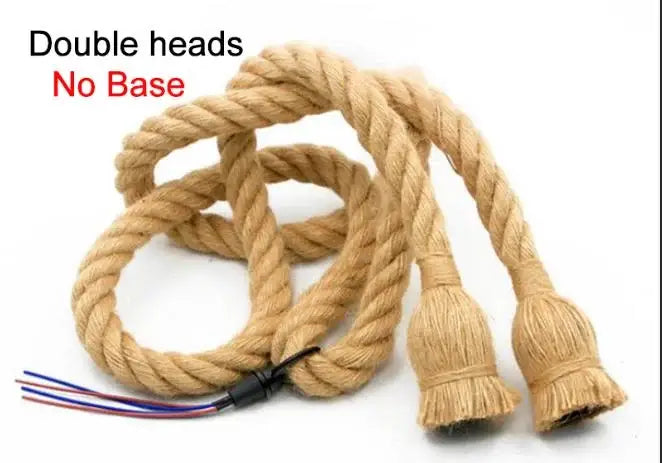 Hemp Rope Edison Pendant
