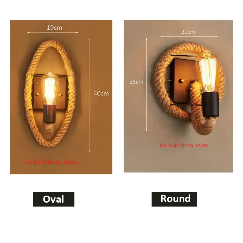 Hemp Rope Wall Sconce
