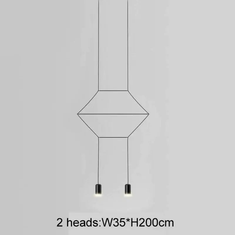 Iron Geometric Pendant Light