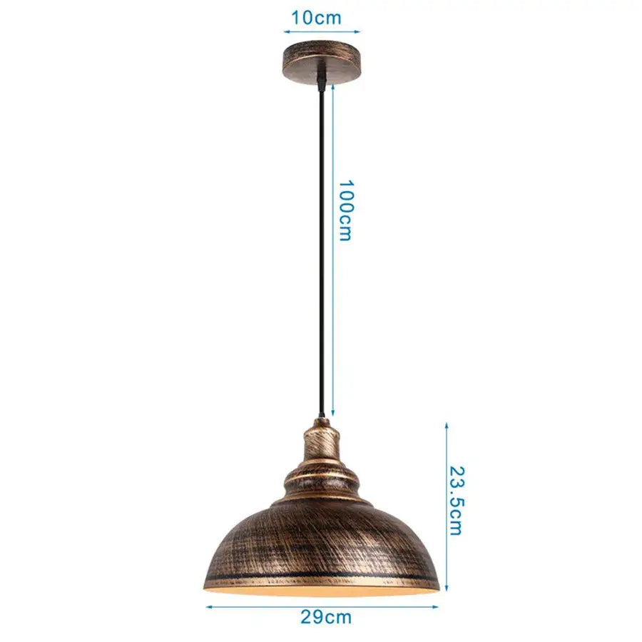 Bronze Dome Pendant Light