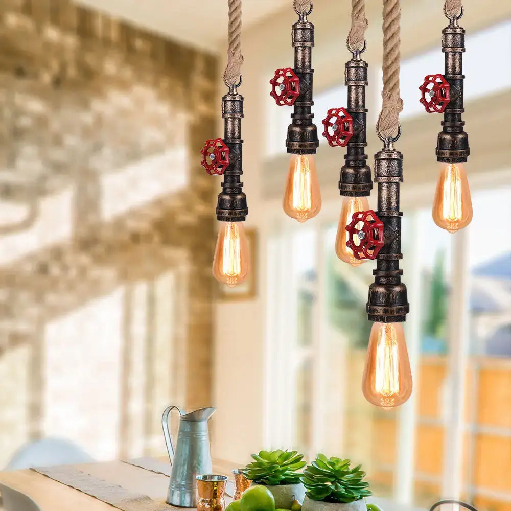 Rope Pipe Pendant Light
